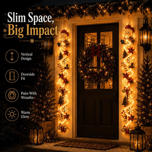 🔥 Limited-Time 50% OFF – 🎅 Glowing Christmas Door Hanger