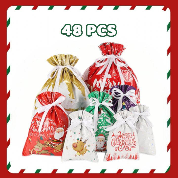 🎁🎅Reusable Christmas Gift Bag with Drawstring | Wrap Gifts in Seconds
