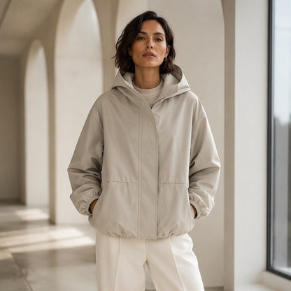 Women's Lightweight Short Windbreaker Jacket