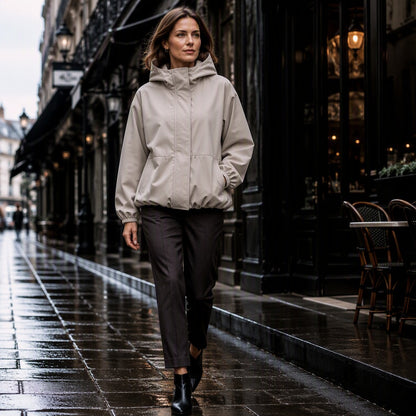 Women's Lightweight Short Windbreaker Jacket
