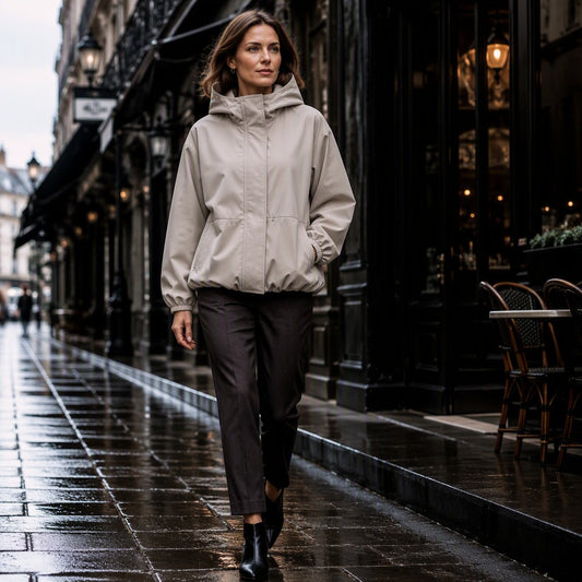 Women's Lightweight Short Windbreaker Jacket