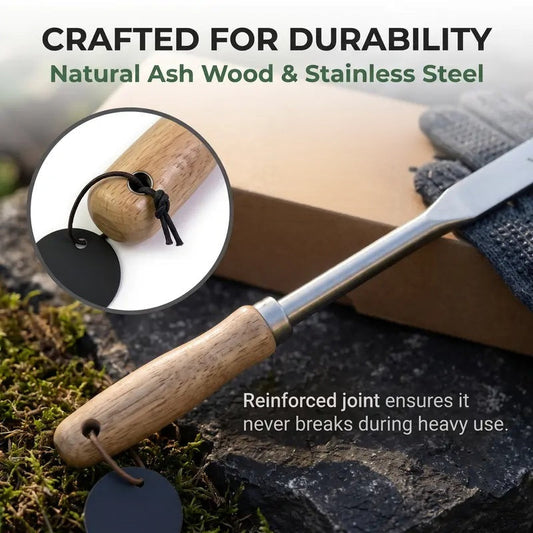 🌱Heavy-Duty Stainless Steel Crevice Weeder & Garden Glove Kit🧤