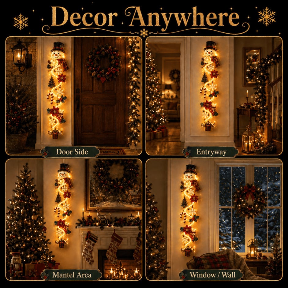 🔥 Limited-Time 50% OFF – 🎅 Glowing Christmas Door Hanger