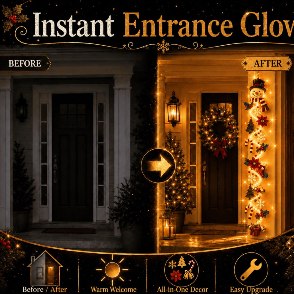🔥 Limited-Time 50% OFF – 🎅 Glowing Christmas Door Hanger