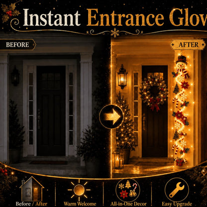 🔥 Limited-Time 50% OFF – 🎅 Glowing Christmas Door Hanger