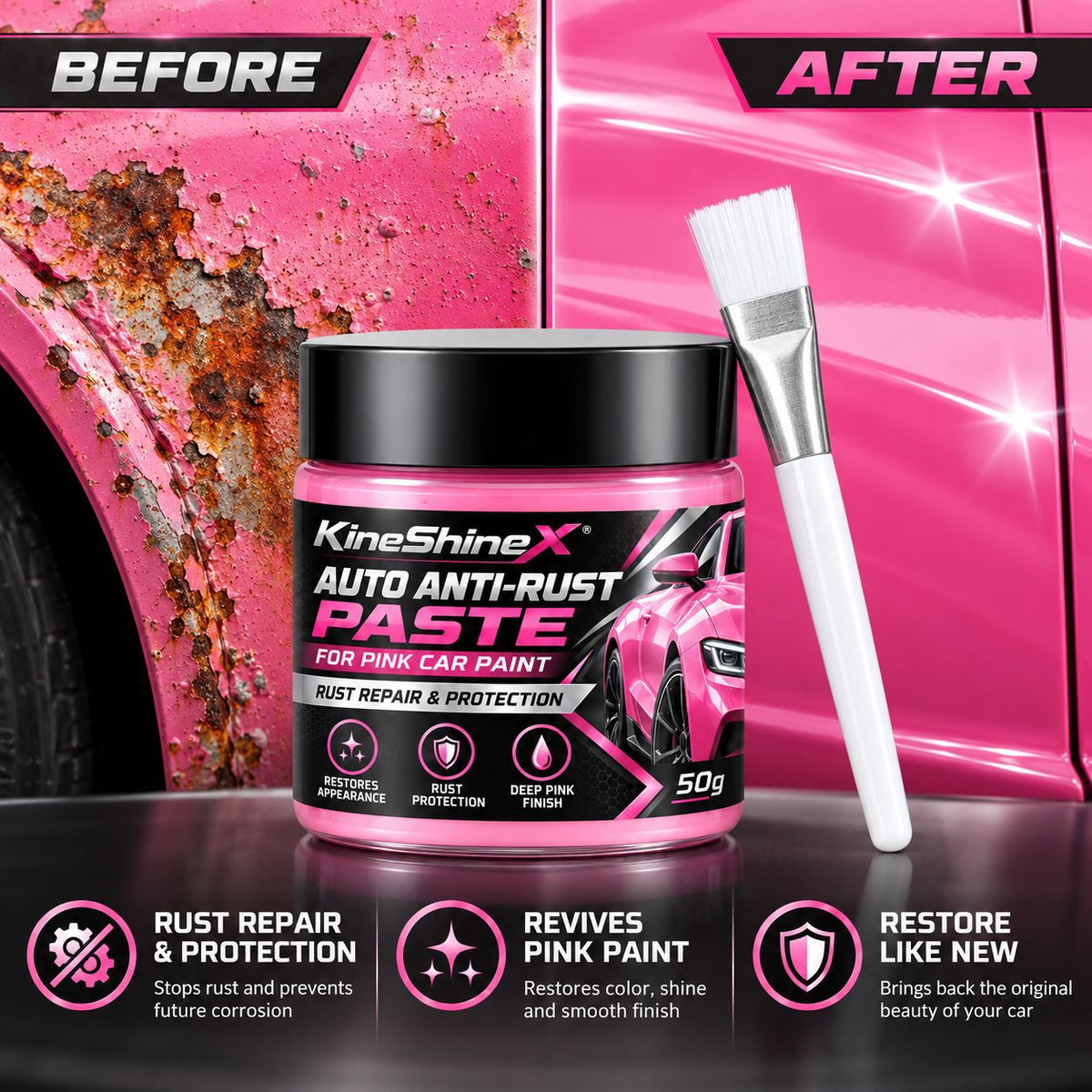 🚗 Car Metal Rust Repair Paste‑ Auto Rust Shield Anti‑Corrosion Restoration Cream, Long‑Lasting Protective Barrier for Car Metal Surfaces✨