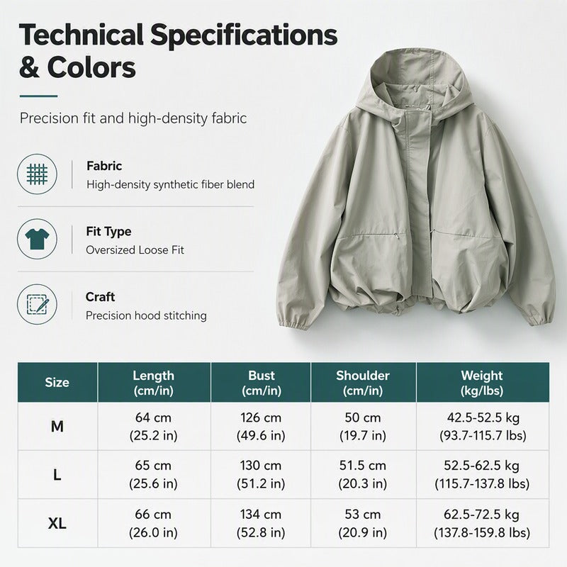 Women's Lightweight Short Windbreaker Jacket