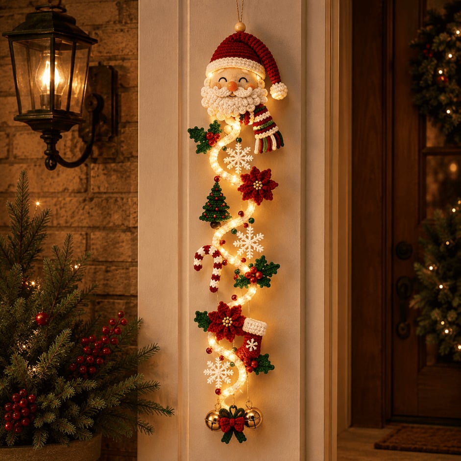 🔥 Limited-Time 50% OFF – 🎅 Glowing Christmas Door Hanger