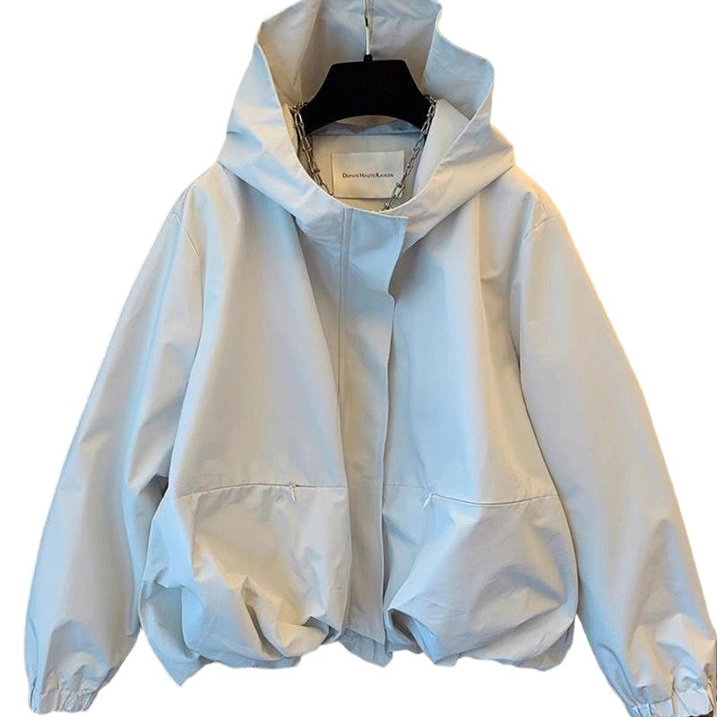 Women's Lightweight Short Windbreaker Jacket