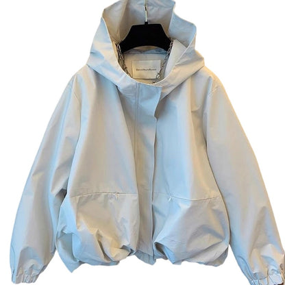 Women's Lightweight Short Windbreaker Jacket