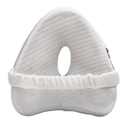 Memory Foam Knee Pillow for Side Sleepers, Adjustable Leg Pillow for Hip Pain, Sciatica Relief & Spine Alignment